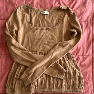 Hollister brown baby doll sweater